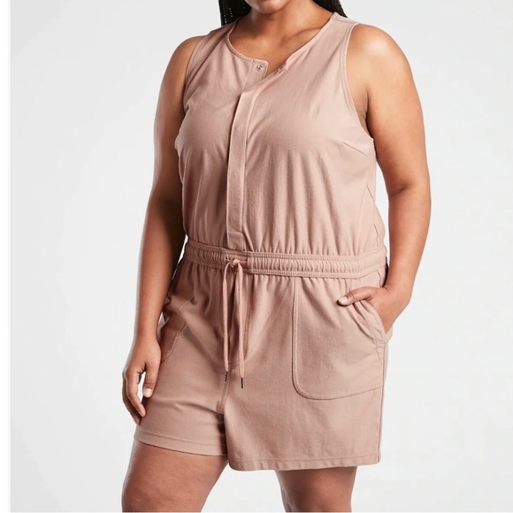 New Athleta Farallon Romper Semi Fitted Size Plus 1X - Picture 1 of 8